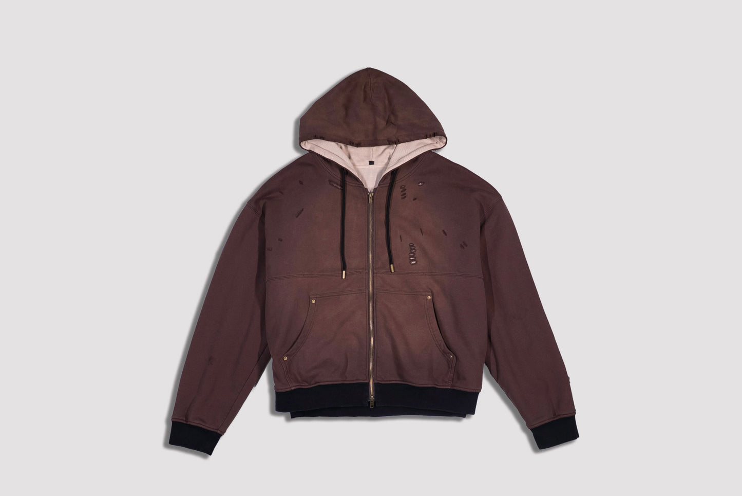 Double Layered Cropped Hoodie