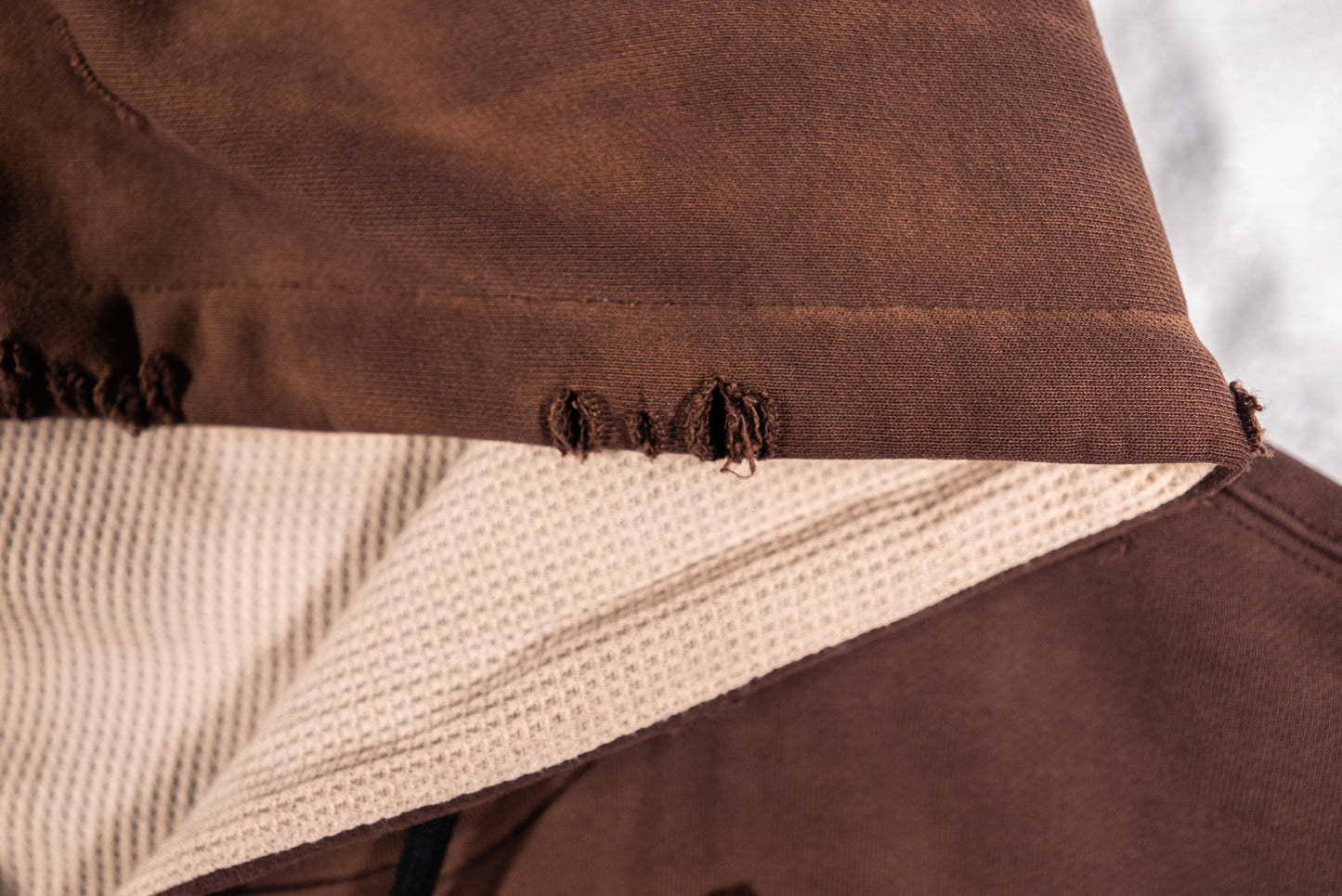 Double Layered Cropped Hoodie